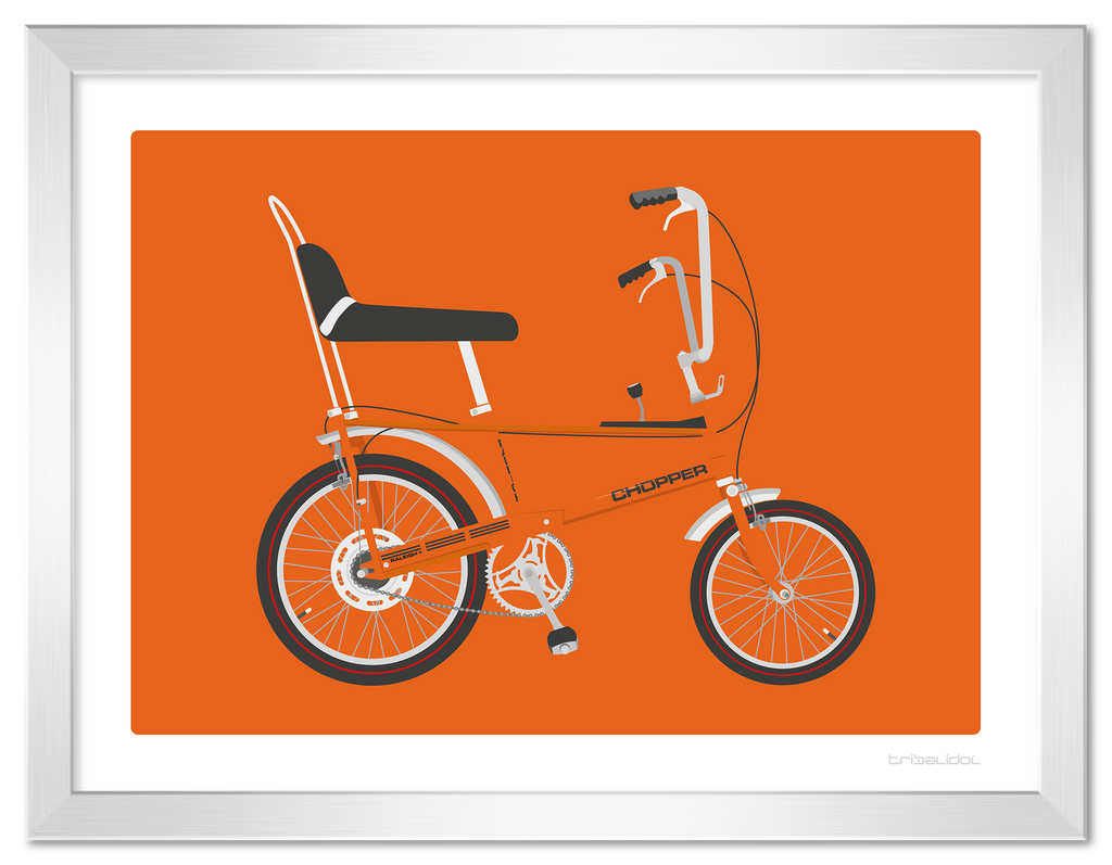 Chopper bike orange sale