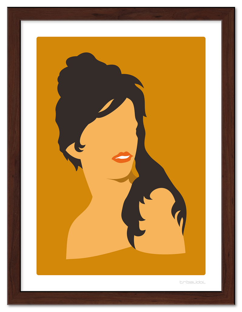 Tina - Coffee 50 x 70cm Brown frame Tru Vue Museum glass